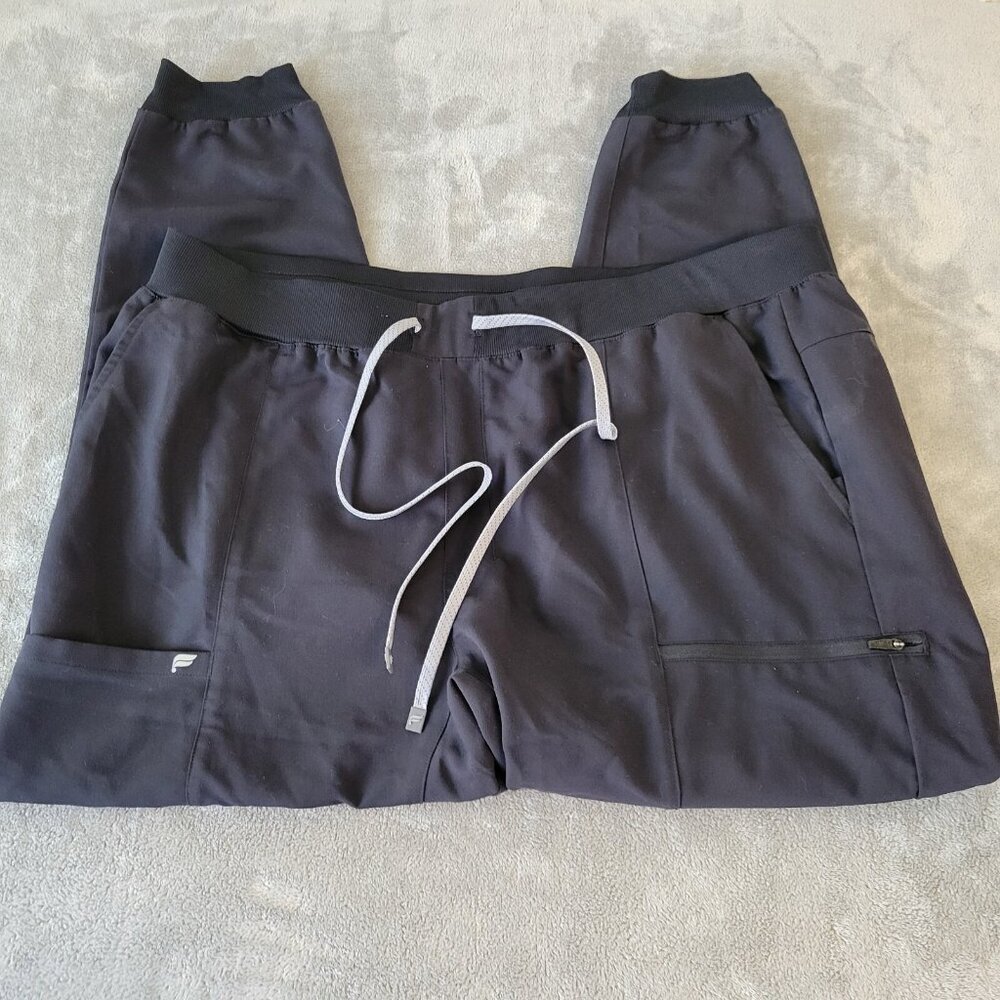 Fabletics Womens Plus 2X Black Jogger Cargo Pants Pull On Activewear SL8E